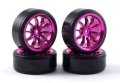 Подробнее... Колеса дрифт 1/10 - (10 спиц) 4шт - Purple