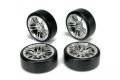 Подробнее... Колеса дрифтовые в сборе - E4D (5 спиц, Silver) 4шт